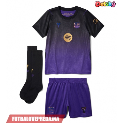 Lacne Dětský Futbalové dres Barcelona Eric Garcia #24 2026-27 Krátky Rukáv - Preč (+ trenírky)
